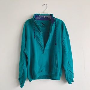 TEAL EDDIE BAUER HALF ZIP!!!!